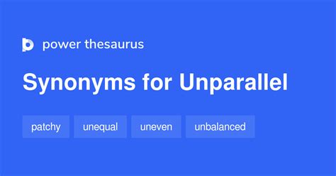 unparallel synonymous phrase.